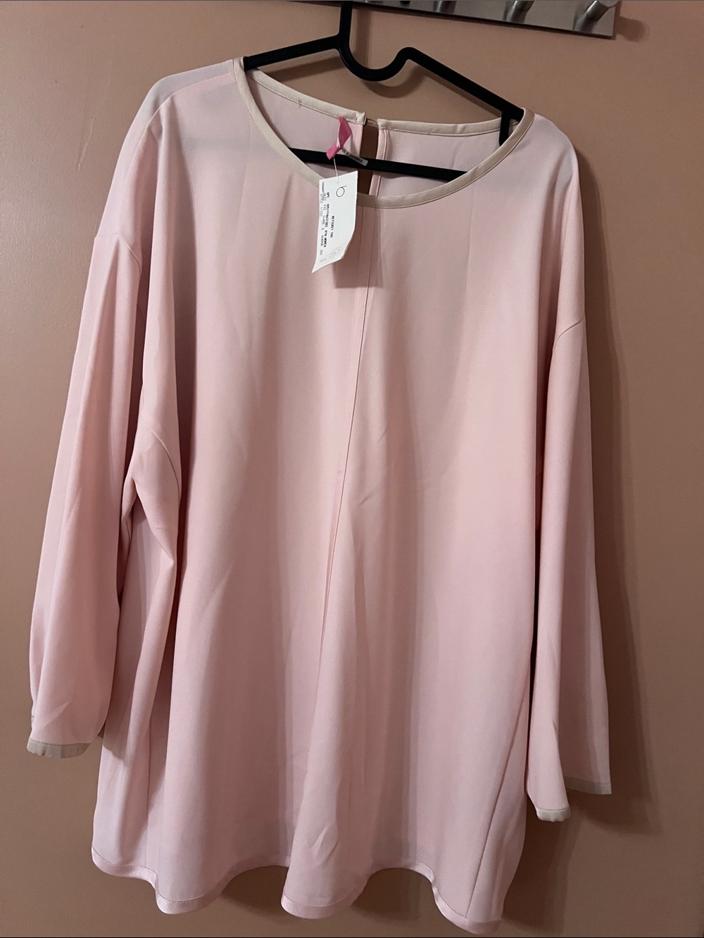 Basler Blush Pink Long Sleeve Blouse